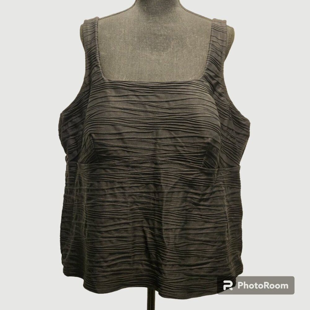 Land's End - Square Neck Tankini Top - Mastectomy Plus